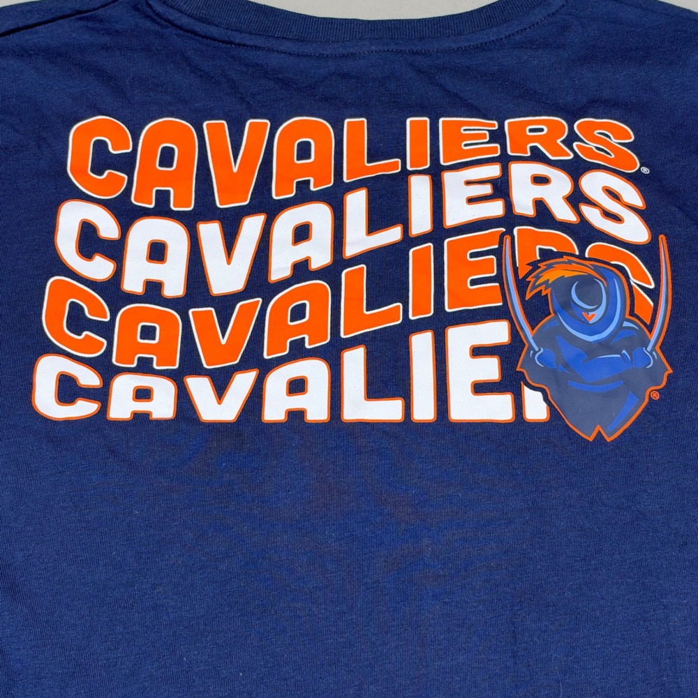 Virginia Cavaliers T-Shirt Womens Large Navy Blue UVA Short Sleeve Graphic
